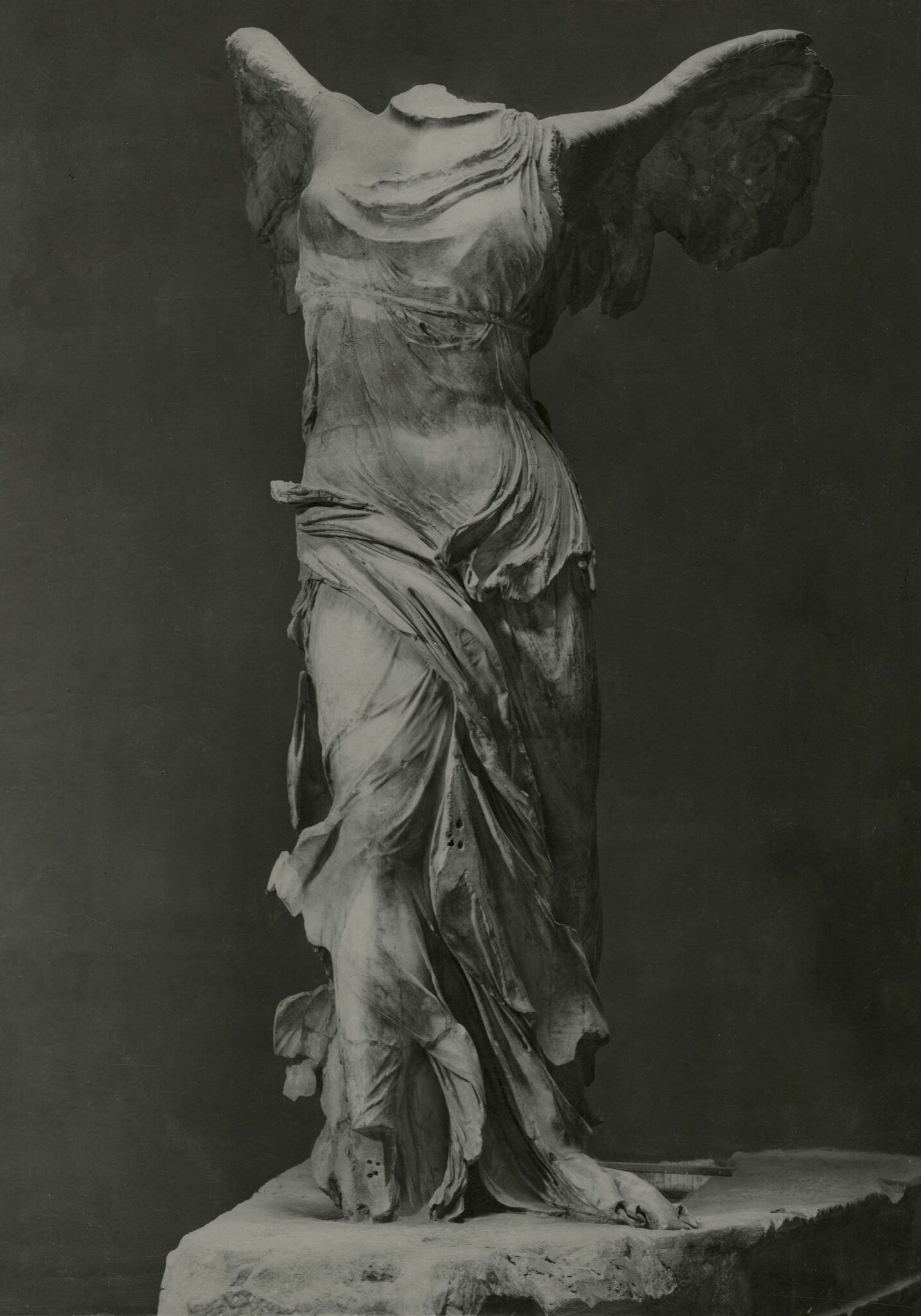 <p><i>The Nike of Samothrace.</i></p><p>c. 220 BCE. Marble.</p><p>Musée du Louvre, Paris.</p>